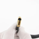 Christian Dior Shoulder Bag Leather Black Gold Auth fm4897-9