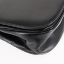 Christian Dior Shoulder Bag Leather Black Gold Auth fm4897-15