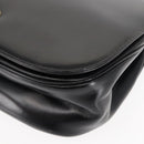 Christian Dior Shoulder Bag Leather Black Gold Auth fm4897-16