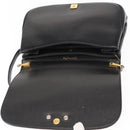 Christian Dior Shoulder Bag Leather Black Gold Auth fm4897-10