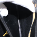 Christian Dior Shoulder Bag Leather Black Gold Auth fm4897-22