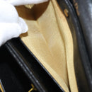 Christian Dior Shoulder Bag Leather Black Gold Auth fm4897-23