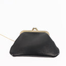 Christian Dior Shoulder Bag Leather Black Gold Auth fm4897-24