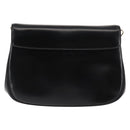 Christian Dior Shoulder Bag Leather Black Gold Auth fm4897-2