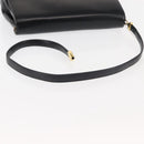 Christian Dior Shoulder Bag Leather Black Gold Auth fm4897-7