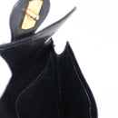 GUCCI Interlocking Shoulder Bag Leather Black Gold Auth fm4898-18