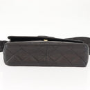 CHANEL Matelasse Shoulder Bag Lamb Skin Dark Brown Gold CC Auth fm4906-5