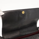 CHANEL Matelasse Shoulder Bag Lamb Skin Dark Brown Gold CC Auth fm4906-19