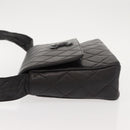 CHANEL Matelasse Shoulder Bag Lamb Skin Dark Brown Gold CC Auth fm4906-4