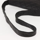 CHANEL Matelasse Shoulder Bag Lamb Skin Dark Brown Gold CC Auth fm4906-7