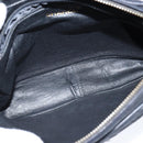 CHANEL Shoulder Bag Shoulder Bag Lamb Skin Black Gold CC Auth fm4907-12