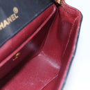 CHANEL Shoulder Bag Shoulder Bag Lamb Skin Black Gold CC Auth fm4908V-16