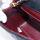 CHANEL Shoulder Bag Shoulder Bag Lamb Skin Black Gold CC Auth fm4908V-17