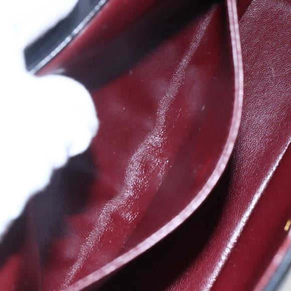 CHANEL Shoulder Bag Shoulder Bag Lamb Skin Black Gold CC Auth fm4908V