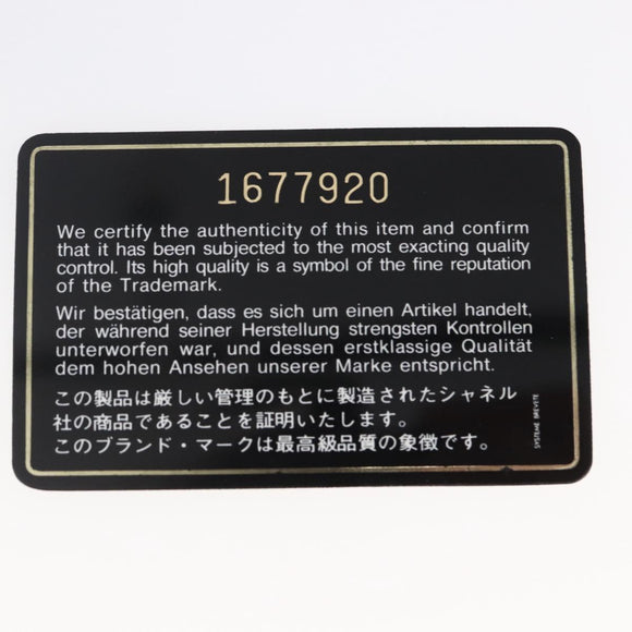 CHANEL Shoulder Bag Shoulder Bag Lamb Skin Black Gold CC Auth fm4908V