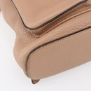 GUCCI Bamboo Backpack Leather Beige Gold 370833 Auth fm4914-16