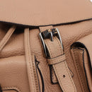 GUCCI Bamboo Backpack Leather Beige Gold 370833 Auth fm4914-19