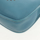 HERMES Evelyn 2GM Bag Taurillon ClemenceLeather Blue Silver Auth fm4915V-16