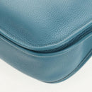 HERMES Evelyn 2GM Bag Taurillon ClemenceLeather Blue Silver Auth fm4915V-18