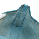 HERMES Evelyn 2GM Bag Taurillon ClemenceLeather Blue Silver Auth fm4915V-21