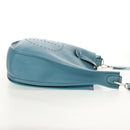 HERMES Evelyn 2GM Bag Taurillon ClemenceLeather Blue Silver Auth fm4915V-4