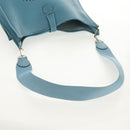HERMES Evelyn 2GM Bag Taurillon ClemenceLeather Blue Silver Auth fm4915V-8