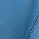PRADA Handtas Safiano leer Blauw Goud Orig. fm4916-17