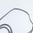 PRADA Hand Bag Leather 2way Gray Gold Auth fm4917-15