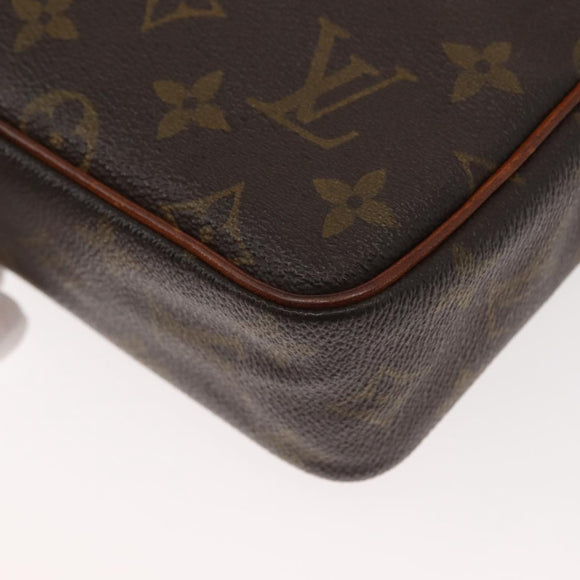 LOUIS VUITTON Monogram Compiegne 23 Clutch Bag M51847 LV Auth fm4921