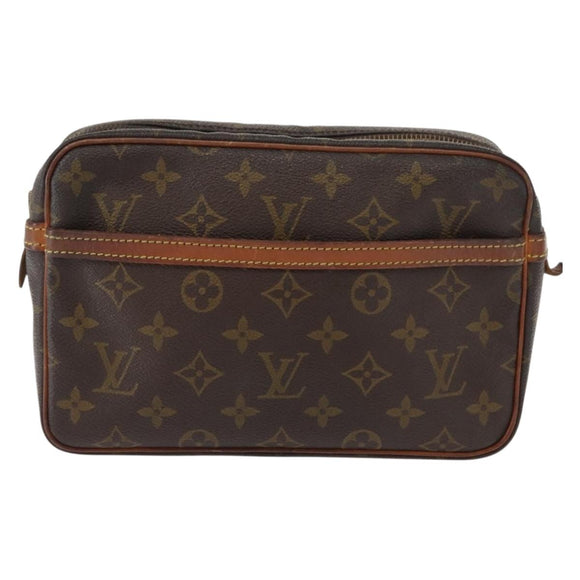 LOUIS VUITTON Monogram Compiegne 23 Clutch Bag M51847 LV Auth fm4921