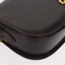 GUCCI Shoulder Bag Leather Brown gold Auth fm4925-10