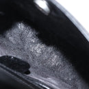 GUCCI Shoulder Bag Enamel Black Silver Auth fm4926-10