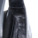 GUCCI Shoulder Bag Enamel Black Silver Auth fm4926-18