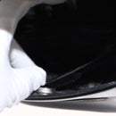 GUCCI Shoulder Bag Enamel Black Silver Auth fm4926-11