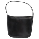 GUCCI Shoulder Bag Enamel Black Silver Auth fm4926-2