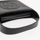 GUCCI Shoulder Bag Enamel Black Silver Auth fm4926-7
