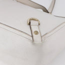 GUCCI Abbey Tote Bag Leather White Gold 141472 Auth fm4928-15