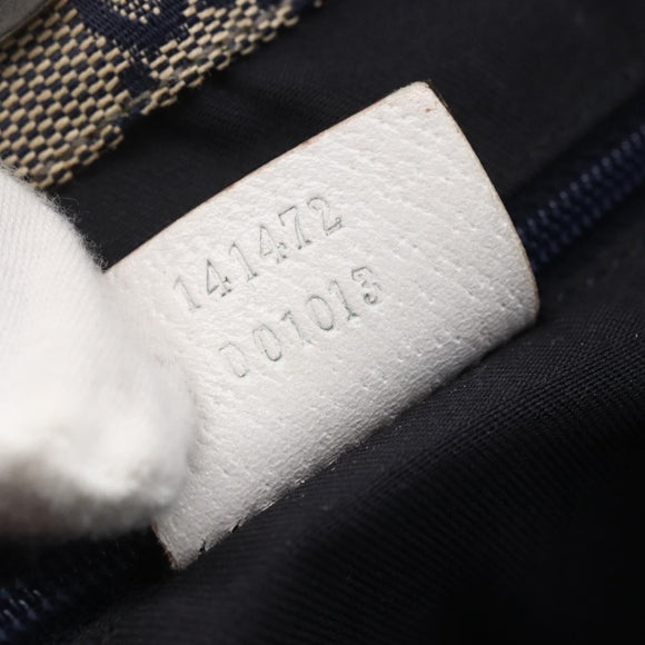 GUCCI Abbey Tote Bag Leather White Gold 141472 Auth fm4928