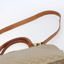 CELINE Macadam Canvas Hand Bag PVC 2way Beige Gold Auth fm4931-9