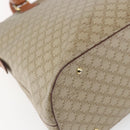 CELINE Macadam Canvas Hand Bag PVC 2way Beige Gold Auth fm4931-18