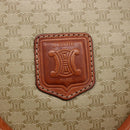 CELINE Macadam Canvas Hand Bag PVC 2way Beige Gold Auth fm4931-20