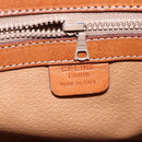 CELINE Macadam Canvas Hand Bag PVC 2way Beige Gold Auth fm4931-21