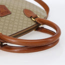 CELINE Macadam Canvas Hand Bag PVC 2way Beige Gold Auth fm4931-7