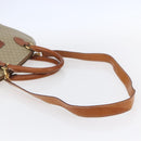 CELINE Macadam Canvas Hand Bag PVC 2way Beige Gold Auth fm4931-8