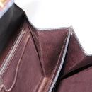 CELINE Hand Bag Leather Brown Gold Auth fm4934-19