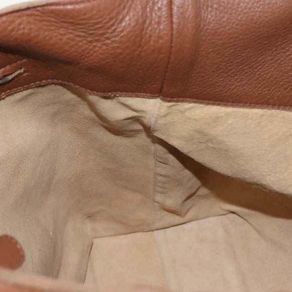 BOTTEGA VENETA INTRECCIATO Tote Bag Leather Brown Auth fm4936A