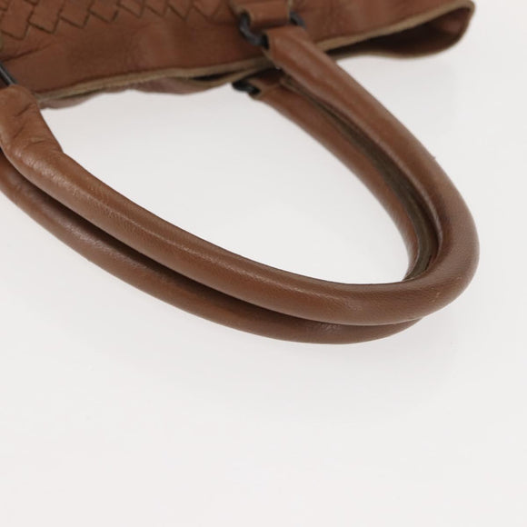 BOTTEGA VENETA INTRECCIATO Tote Bag Leather Brown Auth fm4936A