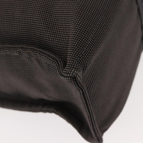 HERMES Her Line MM Hand Bag Canvas Gray Auth fm4937