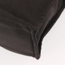 HERMES Her Line MM Hand Bag Canvas Gray Auth fm4937-15