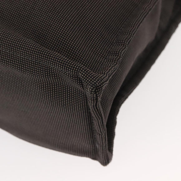 HERMES Her Line MM Hand Bag Canvas Gray Auth fm4937